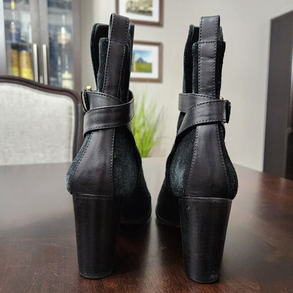 Tory Burch Robynne Suede Leather Boots - Picture 3 of 8